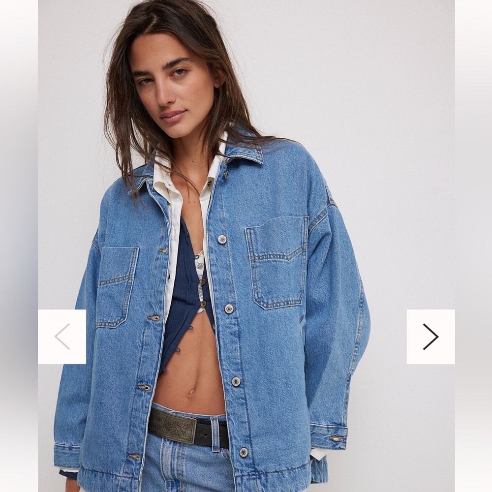 NWT Free People Madison city denim jacket